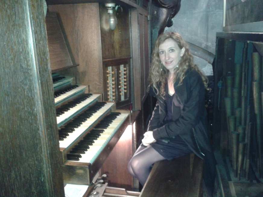 Loreto Aramendi al órgano Clicquot de St Nicoles des Champs