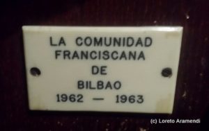 Firma Comunidad Franciscana - Órgano OESA - Alberdi - Iglesia de San Francisco de Padua - Bilbao