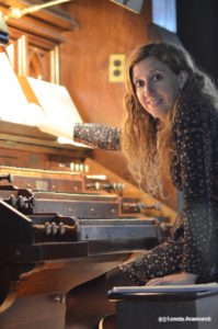 Loreto Aramendi at the órgano Hook - Bangor - Maine