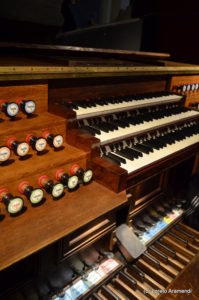 Consola - órgano Mercklin (1869) - Basílica Saint Michel de Burdeos