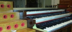 Détail du clavier - orgue Cavaillé-Coll - Moscou