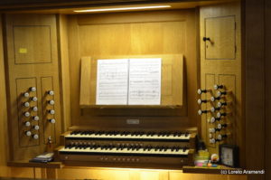 Teclado y registros del órgano - Upminster - Londres