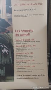 Affiche - Cycle d'orgue - Bayeux