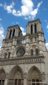Facade Cathedrale Notre dame de Paris
