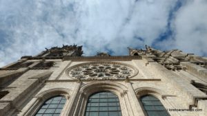 Vue inversé -Vue haute - Cathédrale de Chartres