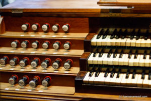 Spanish Aristide Cavaillé-Coll pipe organ - Keyboards- Basilica Santa Maria - San Sebastian - Basque country - Spain