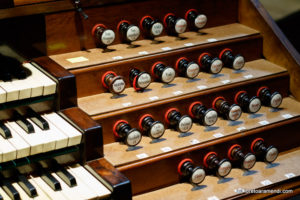 Spanish Aristide Cavaillé-Coll pipe organ - Stops- Basilica Santa Maria - San Sebastian - Basque country - Spain