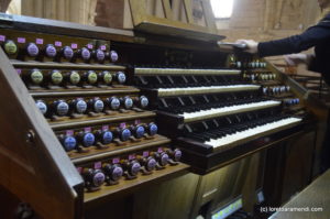 Consola del órgano Merklin, Murcia