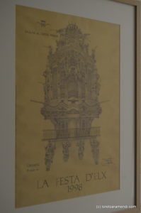 Dibujo del órgano de la Basílica de elche
