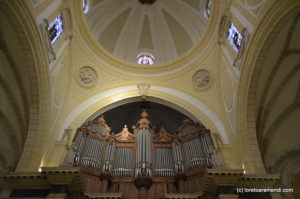 Parte trasera del órgano Merklin, Murcia