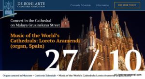 Loreto Aramendi en concierto -Catedral de Moscú