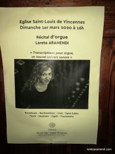 Loreto Aramendi - Saint Louis de Vincennes church