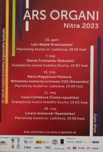Concert d'Orgue - Nitra - Slovaquie - Mai 2023
