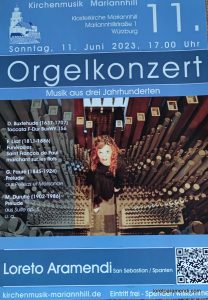 Concierto de órgano – Würzburg – Alemania – Junio 2023