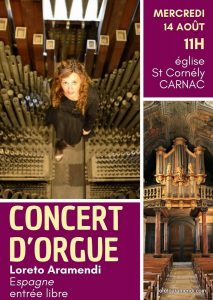 Concert d'orgue – Carnac – France –