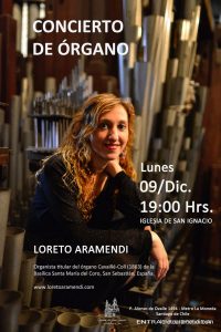 Concierto de órgano – Iglesia San Ignacio - Santiago de Chile – Diciembre 2024