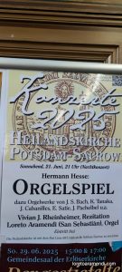 Concierto de órgano - Heilandskirche sacrow - Alemania - Junio 2025