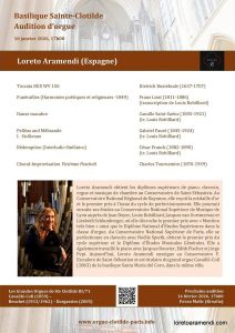 Concert d'orgue - Basilique Sainte-Clotilde - Paris - Janvier 2026