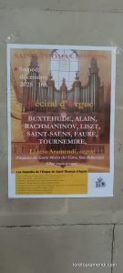 ---Concierto de órgano - St Thomas d Aquin - Paris - Diciembre 2025